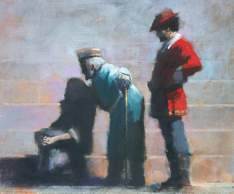 'The Apprentice's Kin' by the artist John Harris, from 'The Rite of the Hidden Sun'.