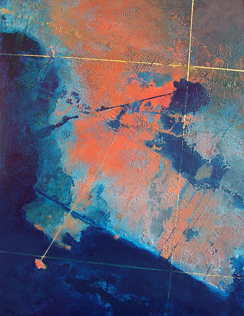 'The Flooded Coast' by the artist John Harris, from 'The Secret History of the Earth'.