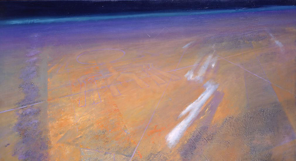 'View From Above' by the artist John Harris, from 'The Secret History of the Earth'.